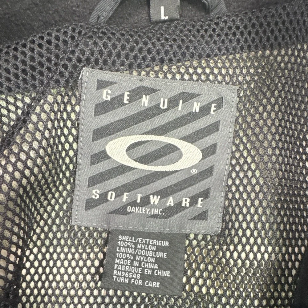 Oakley Genuine Software Men's Technical Shell Jacket Black Mesh Lined Size L